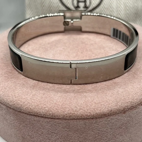 HERMES Clic Cadenas women bracelet size M black - Picture 2 of 4